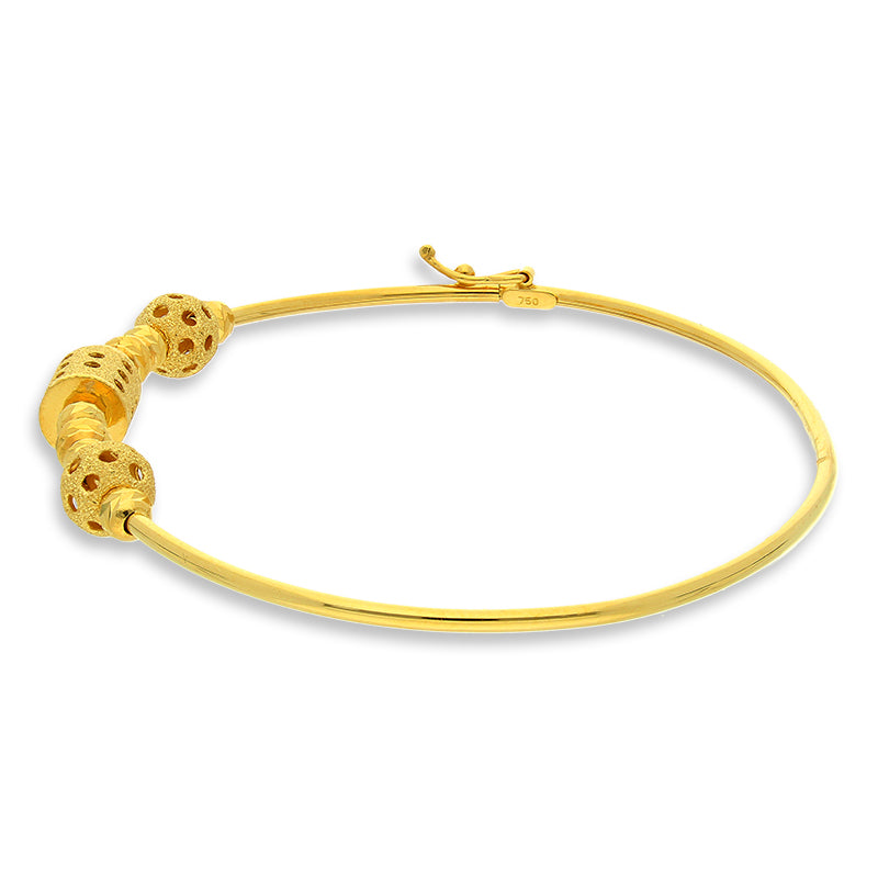 Gold Bangle in 18KT - FKJBNG18KU2001