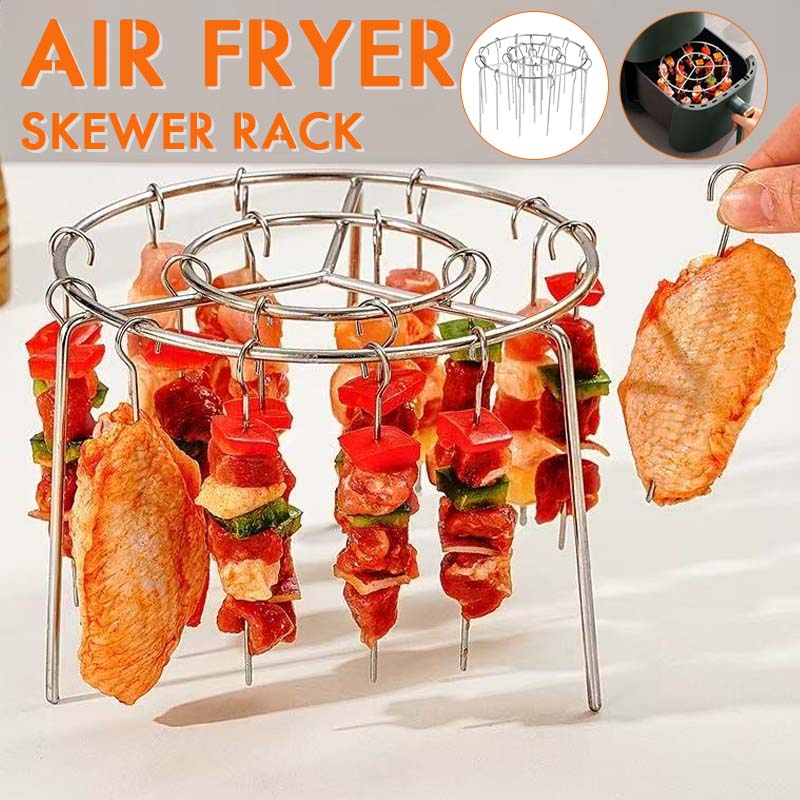 🔥 Air Fryer Skewer Rack | 360° even cooking, crispy and juicy! 🍢