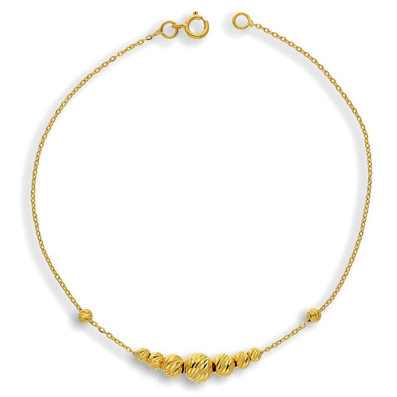 Gold Balls Bracelet 21KT - FKJBRL21K2275