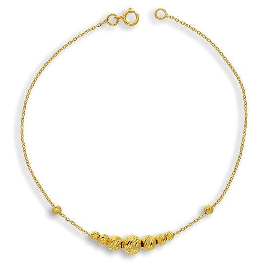 Gold Balls Bracelet 21KT - FKJBRL21K2275