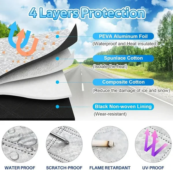 2025 Upgraded Car Windshield Magnetic Snow Cover