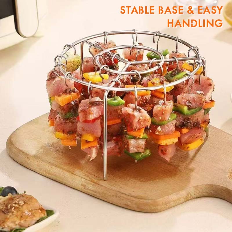 🔥 Air Fryer Skewer Rack | 360° even cooking, crispy and juicy! 🍢