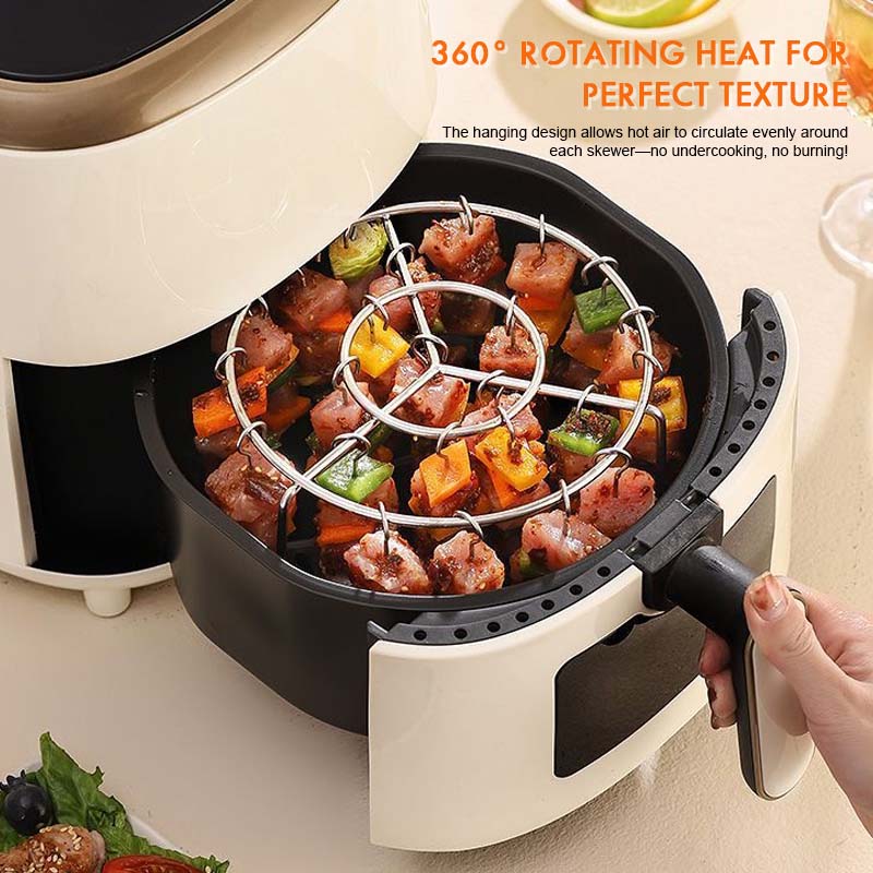 🔥 Air Fryer Skewer Rack | 360° even cooking, crispy and juicy! 🍢