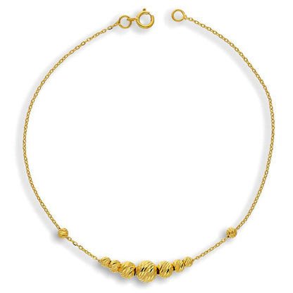Gold Balls Bracelet 21KT - FKJBRL21K2275
