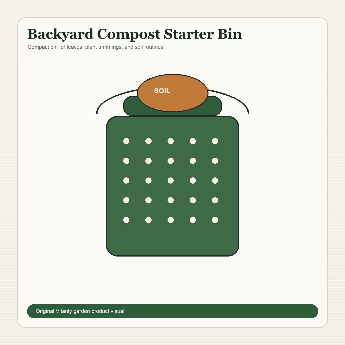 Backyard Compost Starter Bin